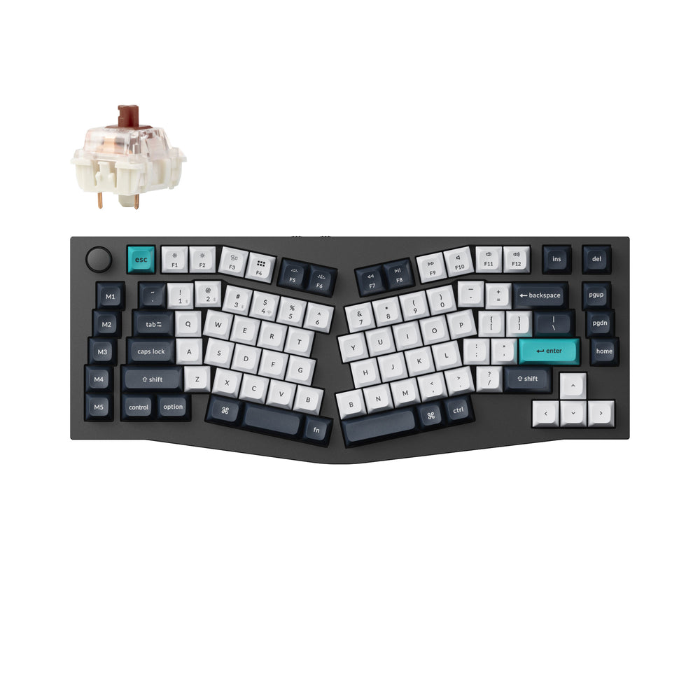 Keychron Q10 Max (layout Alice) QMK/VIA Tastiera meccanica personalizzata wireless (layout ANSI USA)