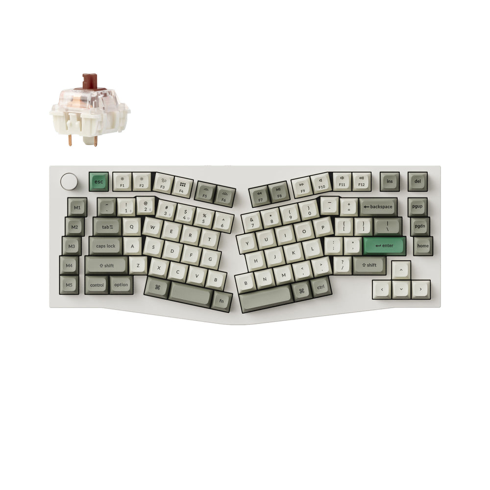 Keychron Q10 Max (layout Alice) QMK/VIA Tastiera meccanica personalizzata wireless (layout ANSI USA)