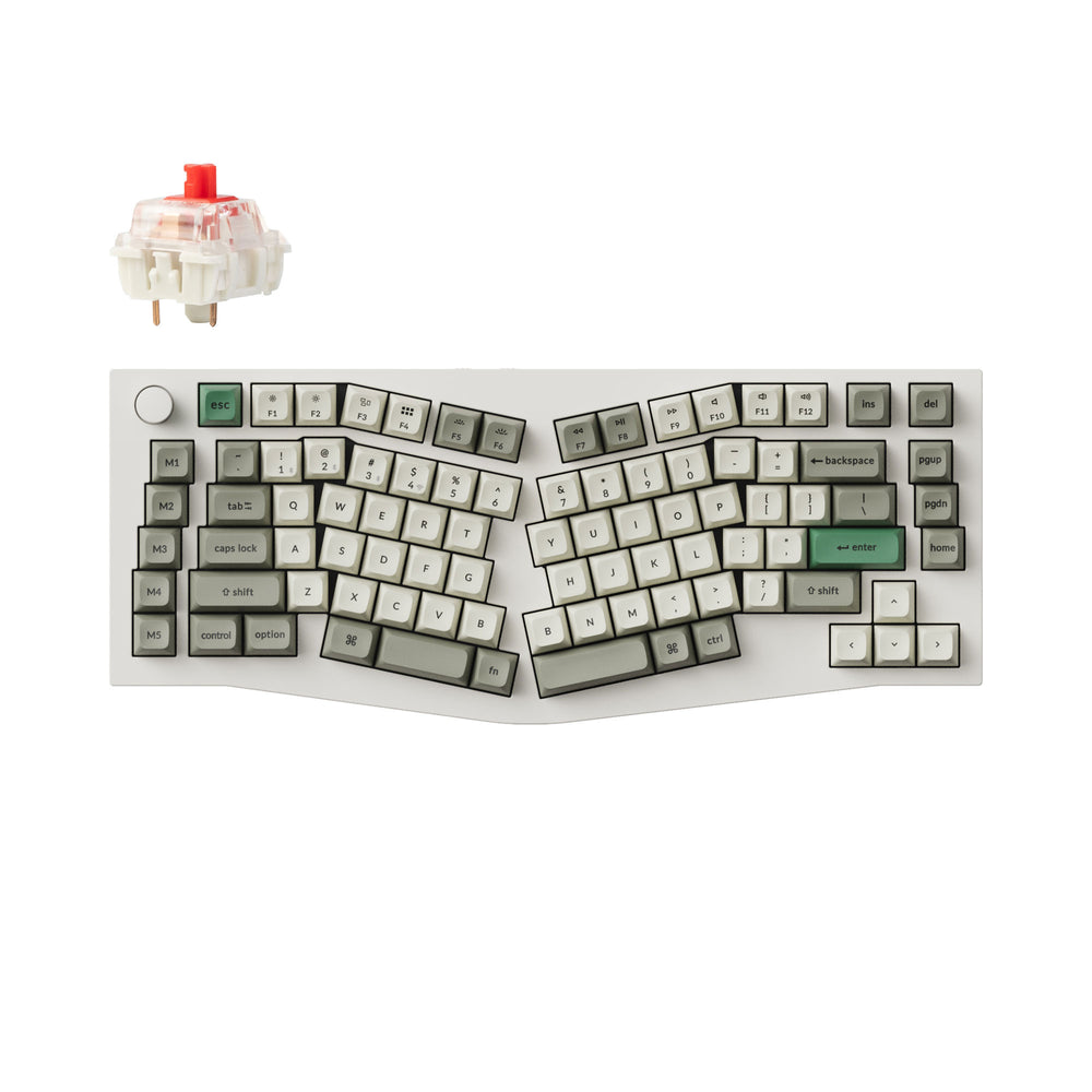 Keychron Q10 Max (layout Alice) QMK/VIA Tastiera meccanica personalizzata wireless (layout ANSI USA)