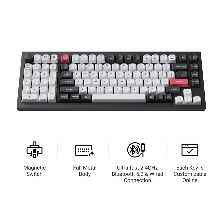 Keychron Q12 HE QMK Wireless Custom Keyboard