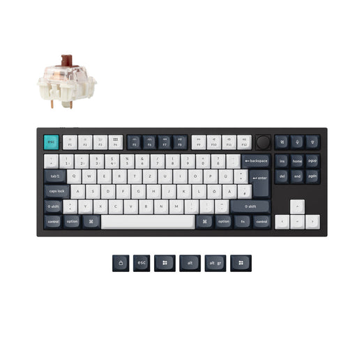 Collezione di tastiere meccaniche personalizzate wireless Keychron Q3 Max QMK/VIA con layout ISO
