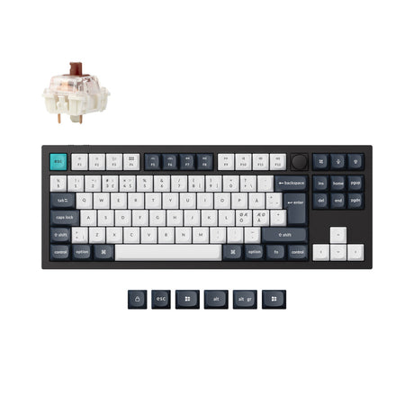 Keychron Q3 Max QMK/VIA Wireless Custom Mechanical Keyboard ISO Layout Collection
