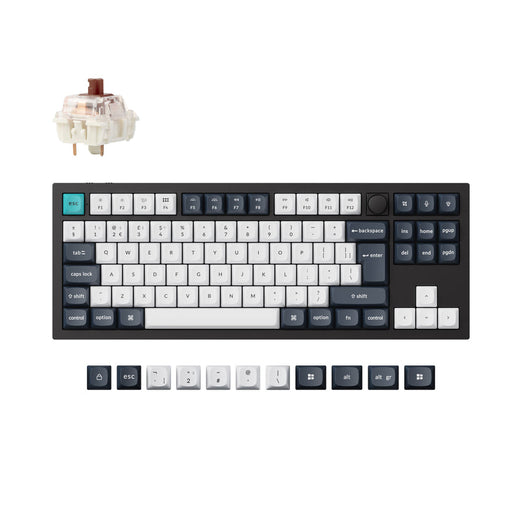 Collezione di tastiere meccaniche personalizzate wireless Keychron Q3 Max QMK/VIA con layout ISO