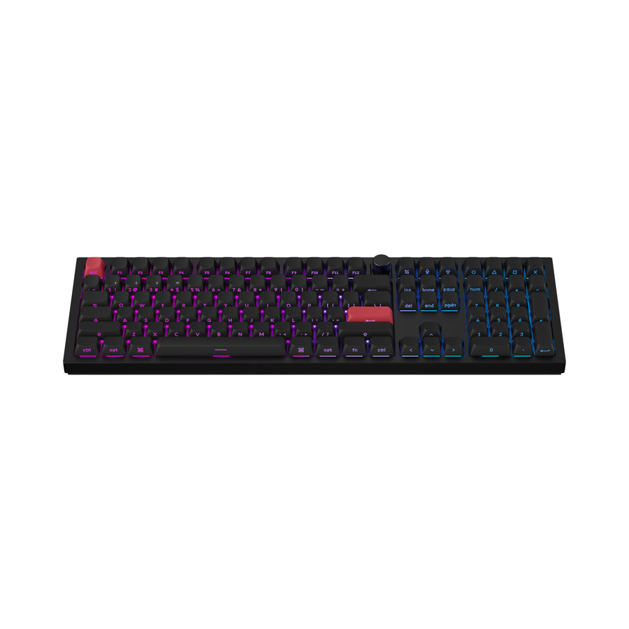 Keychron Q1 Max Tastiera Meccanica Wireless – Alluminio, Hot-Swap, Gateron Jupiter Red, Carbon Black (Layout ANSI US)