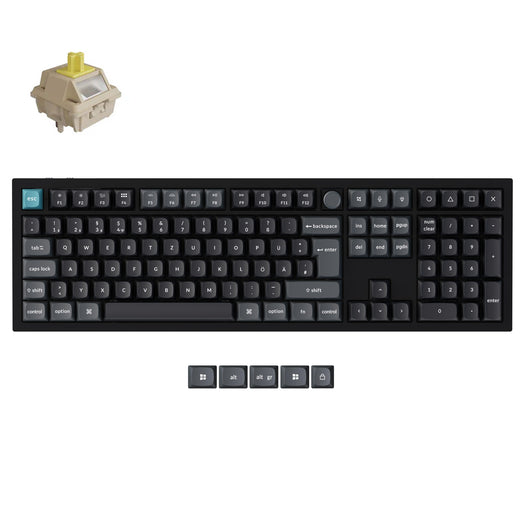 Collezione di tastiere meccaniche wireless personalizzate Keychron Q6 Ultra 8K con layout ISO