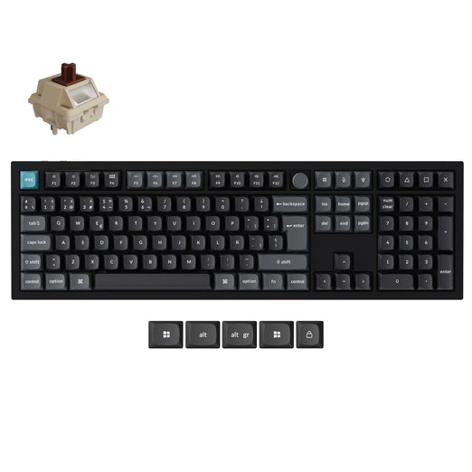 Collezione di tastiere meccaniche wireless personalizzate Keychron Q6 Ultra 8K con layout ISO