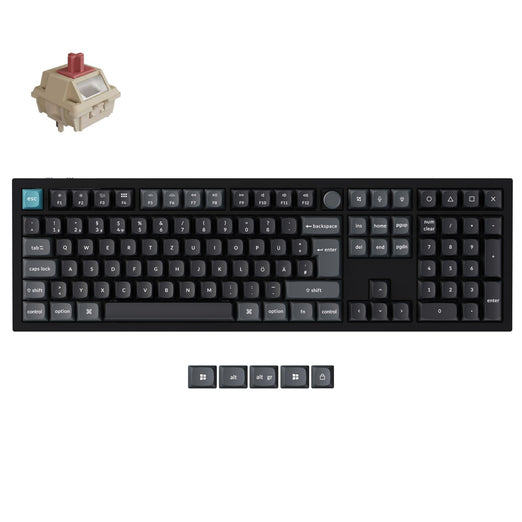Collezione di tastiere meccaniche wireless personalizzate Keychron Q6 Ultra 8K con layout ISO