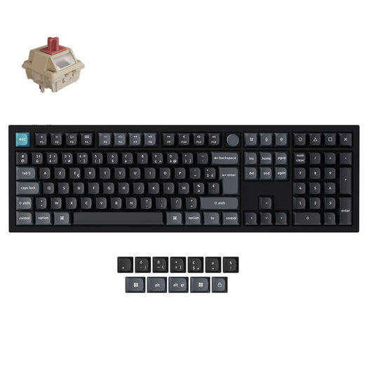 Collezione di tastiere meccaniche wireless personalizzate Keychron Q6 Ultra 8K con layout ISO