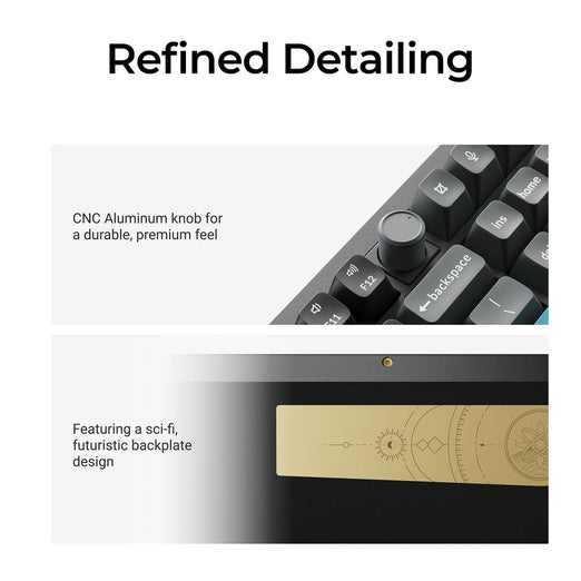 Collezione di tastiere meccaniche wireless personalizzate Keychron Q6 Ultra 8K con layout ISO