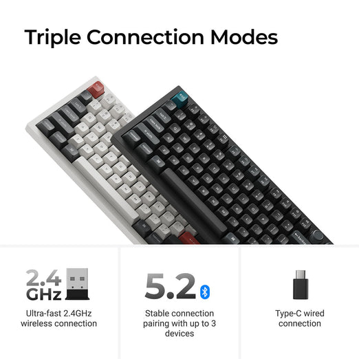 Collezione di tastiere meccaniche wireless personalizzate Keychron Q6 Ultra 8K con layout ISO
