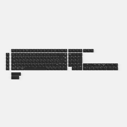 Set completo di keycap ABS LSA ISO a basso profilo retroilluminati - Grigio scuro