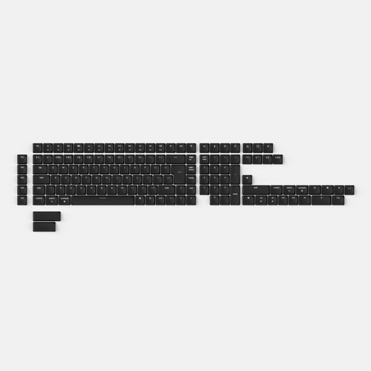 Set completo di keycap ABS LSA ISO a basso profilo retroilluminati - Grigio scuro