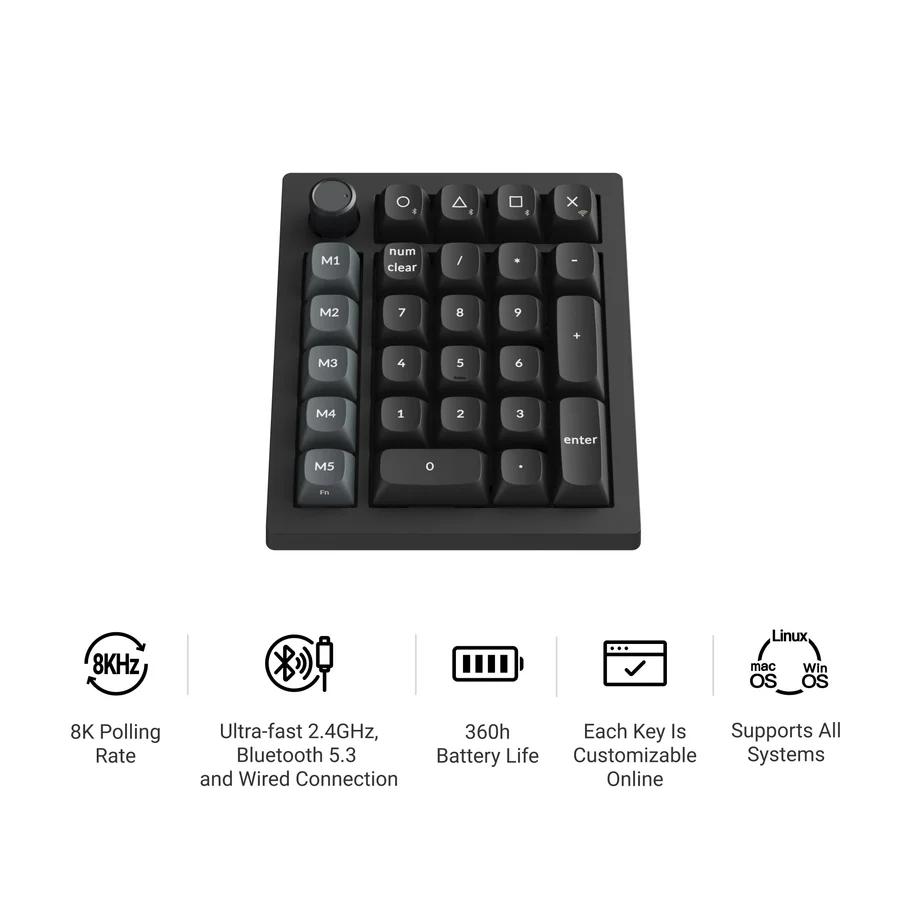 Keychron V0 Ultra 8K Wireless Custom Number Pad