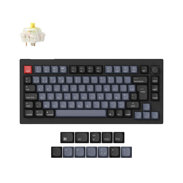 Keychron V1 Max QMK Wireless Custom Mechanical Keyboard ISO Layout Collection