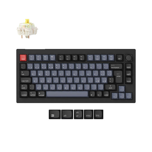 Collezione di tastiere meccaniche personalizzate wireless Keychron V1 Max QMK con layout ISO