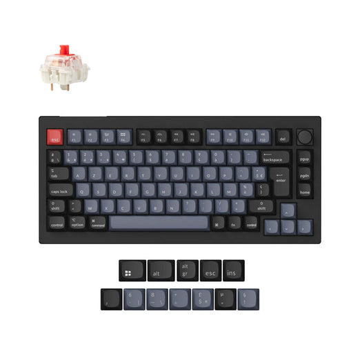 Collezione di tastiere meccaniche personalizzate wireless Keychron V1 Max QMK con layout ISO