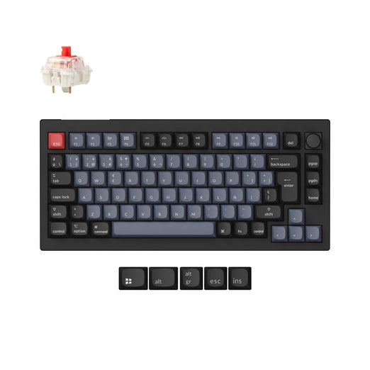 Collezione di tastiere meccaniche personalizzate wireless Keychron V1 Max QMK con layout ISO