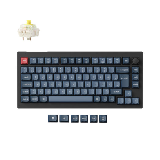 Collezione di tastiere meccaniche personalizzate wireless Keychron V1 Max QMK con layout ISO