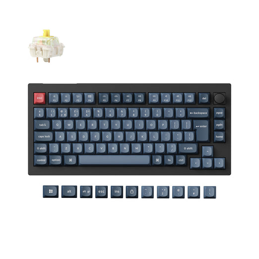 Collezione di tastiere meccaniche personalizzate wireless Keychron V1 Max QMK con layout ISO