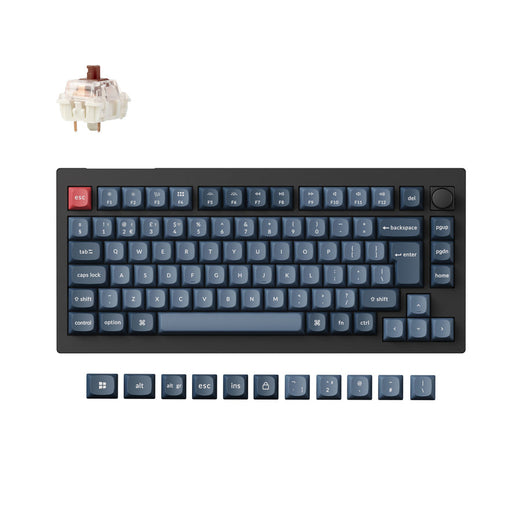 Collezione di tastiere meccaniche personalizzate wireless Keychron V1 Max QMK con layout ISO