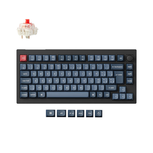 Collezione di tastiere meccaniche personalizzate wireless Keychron V1 Max QMK con layout ISO