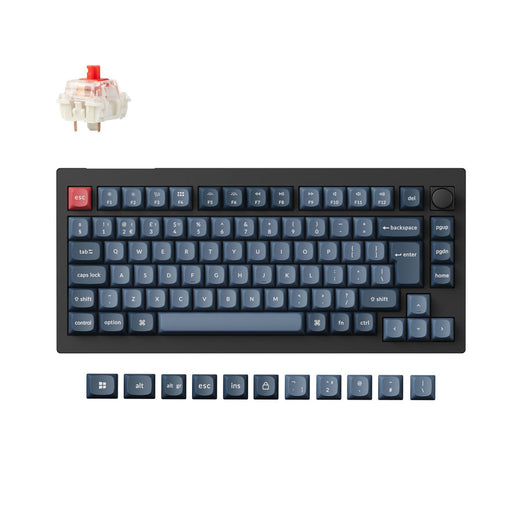 Collezione di tastiere meccaniche personalizzate wireless Keychron V1 Max QMK con layout ISO