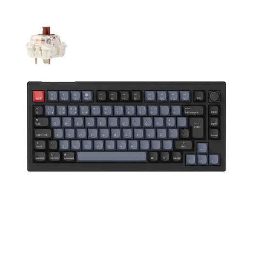 Collezione di tastiere meccaniche personalizzate wireless Keychron V1 Max QMK con layout ISO