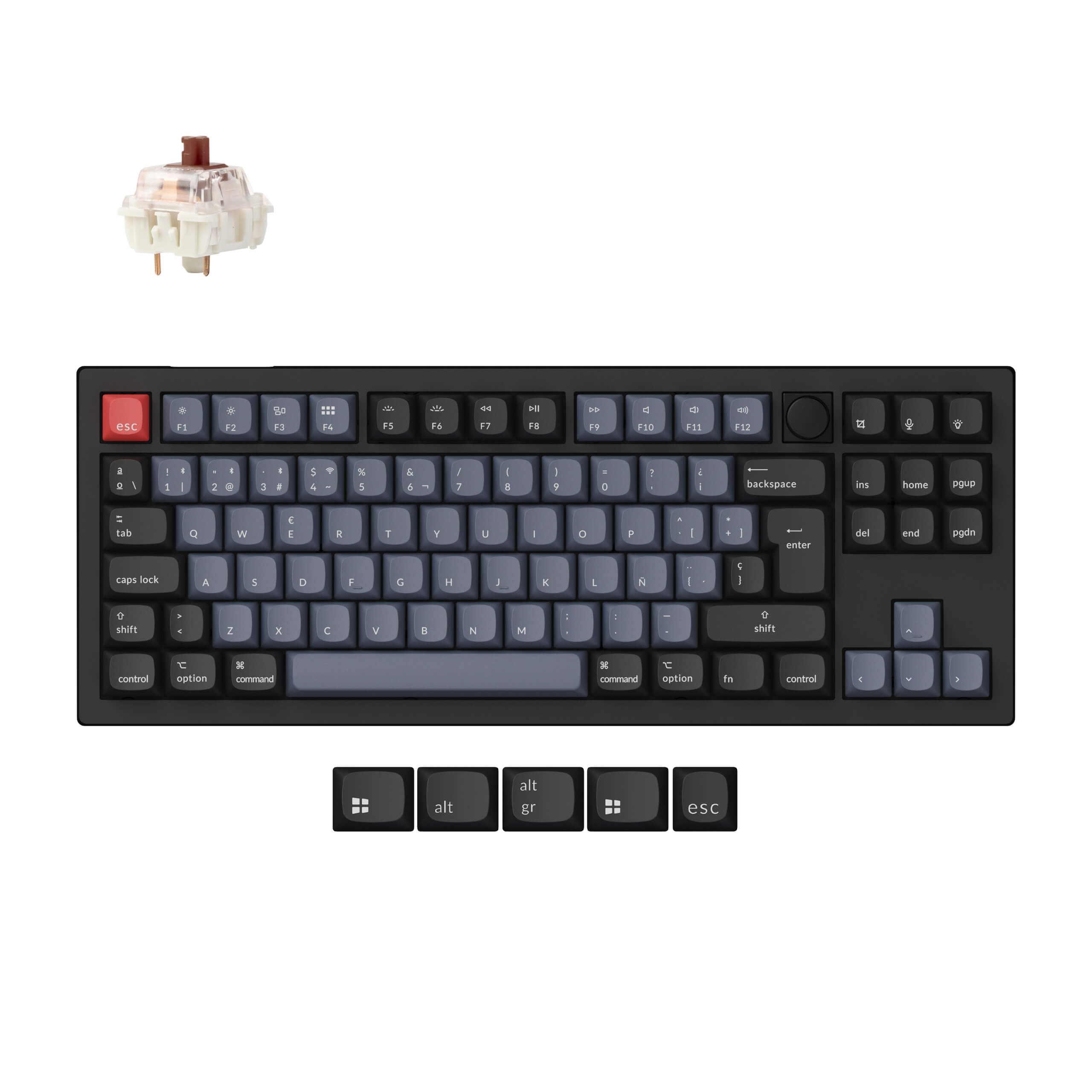 Keychron V3 Max QMK Wireless Custom Mechanical Keyboard ISO Layout Collection