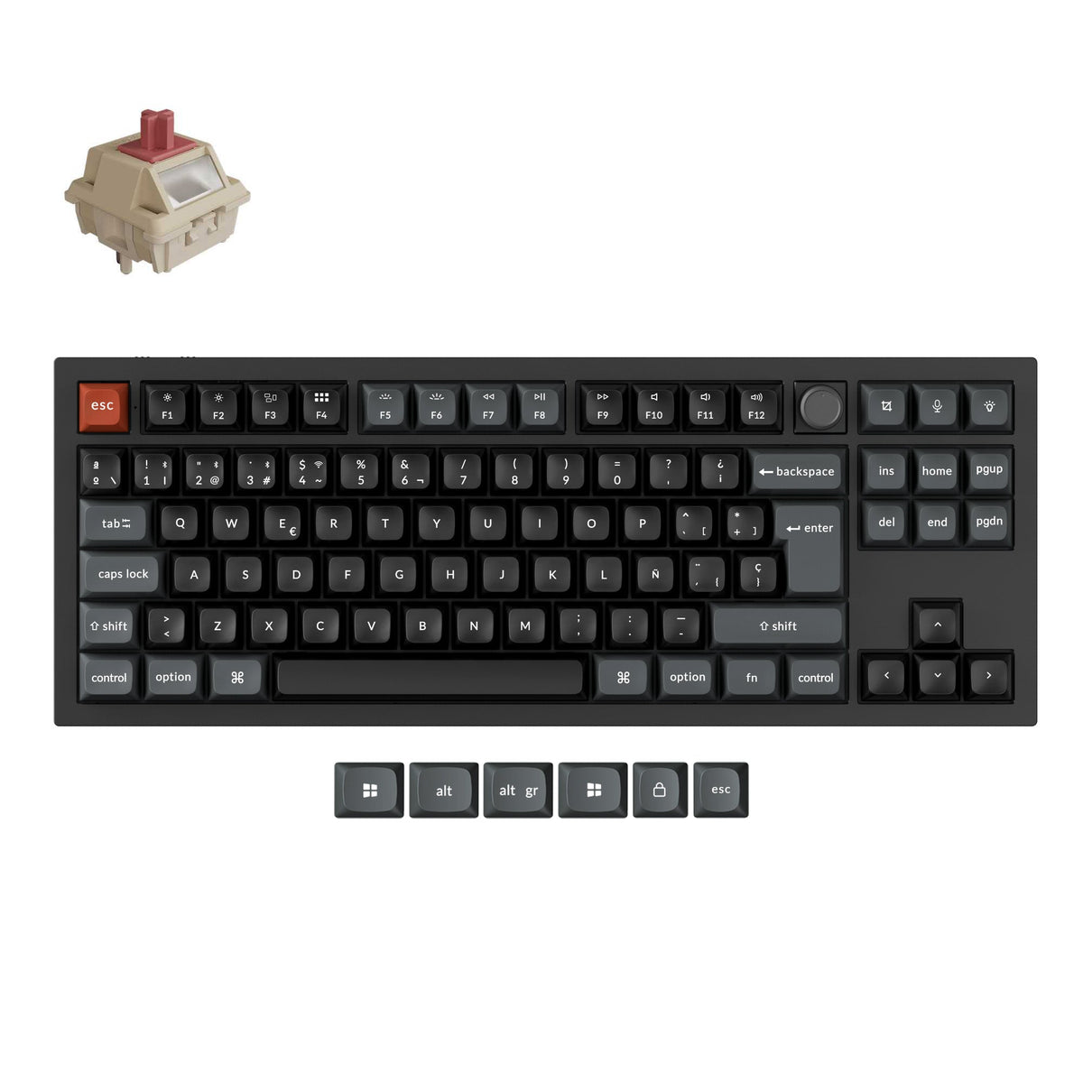Keychron V3 Ultra 8K Wireless Custom Mechanical Keyboard ISO Layout Co ...