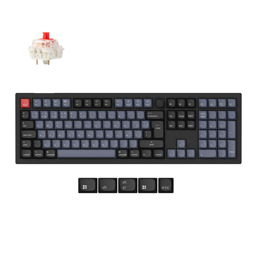 Raccolta di tastiere meccaniche personalizzate wireless QMK Keychron V6 Max con layout ISO
