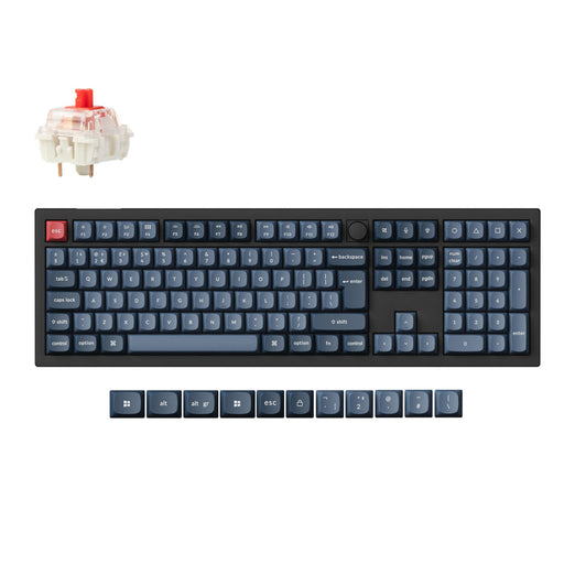 Raccolta di tastiere meccaniche personalizzate wireless QMK Keychron V6 Max con layout ISO
