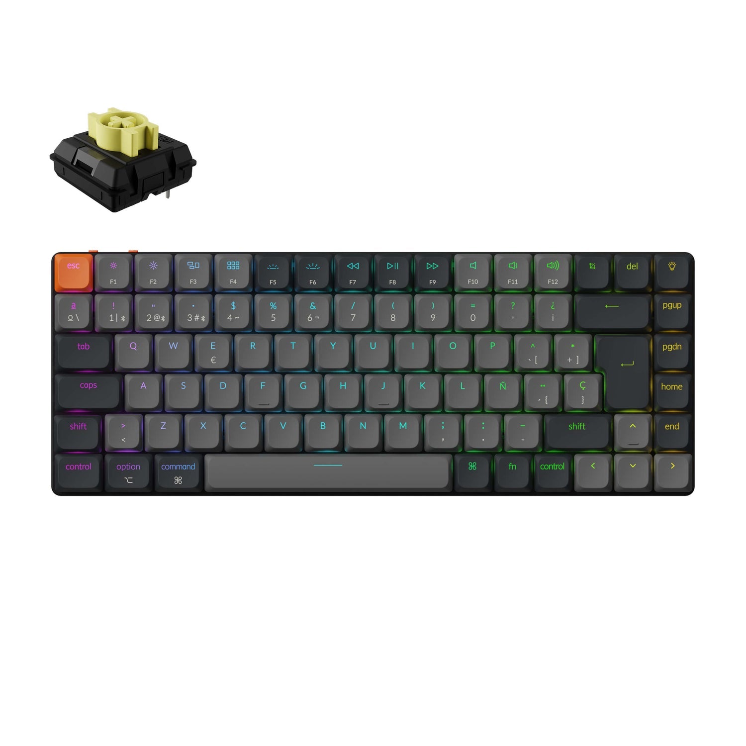 Tastiera meccanica wireless Keychron K3 QMK (layout ISO) - Version 3