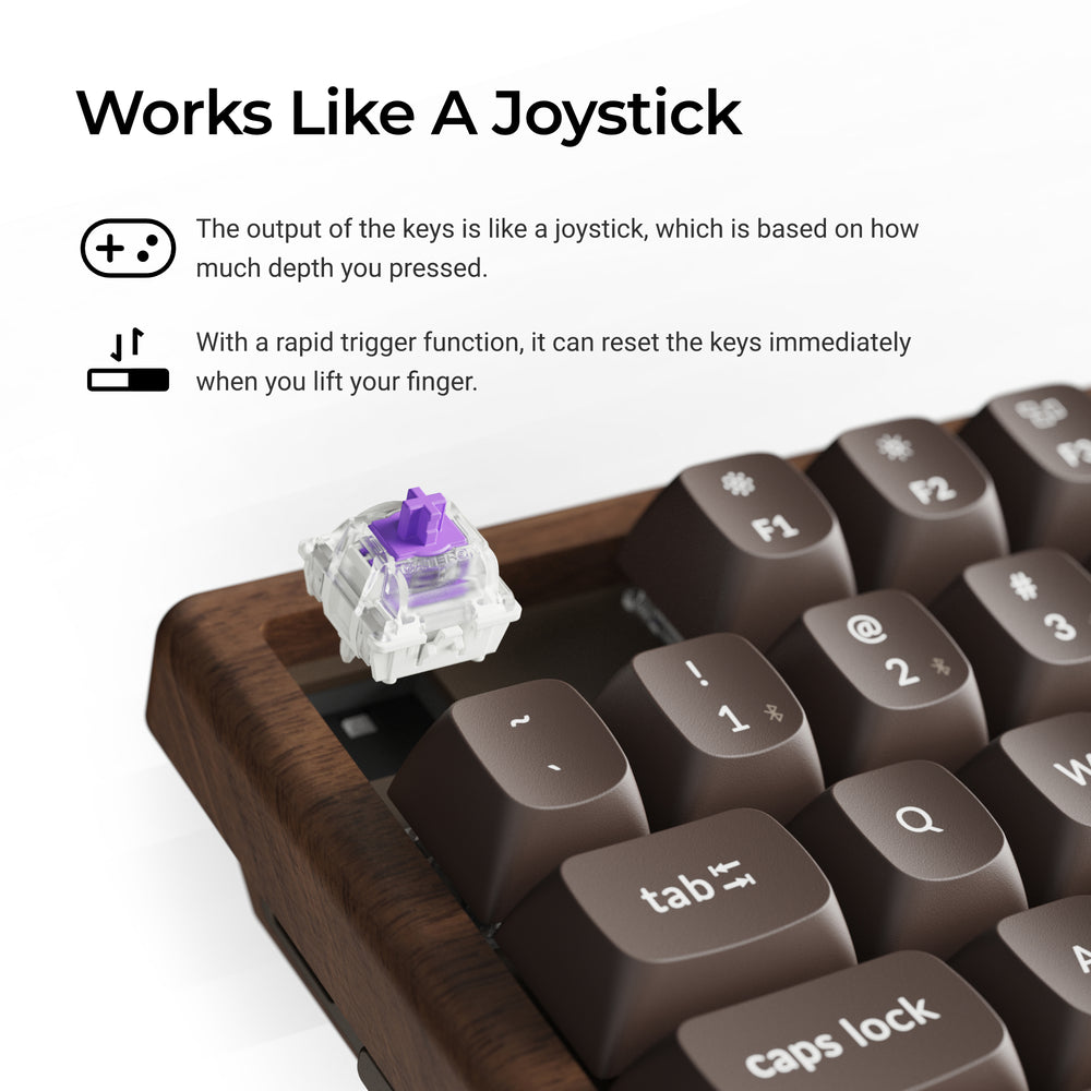 Tastiera personalizzata wireless Keychron K8 HE con switch magnetici