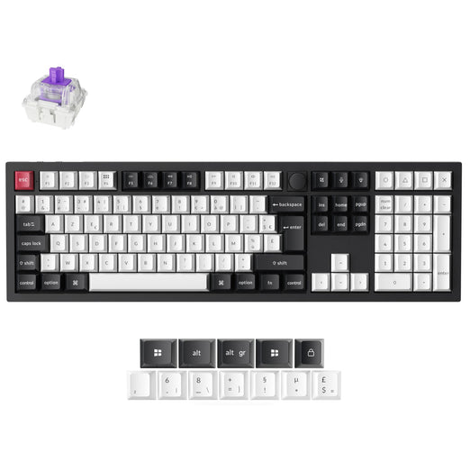 Collezione di tastiere personalizzate wireless Keychron Q6 HE QMK con layout ISO