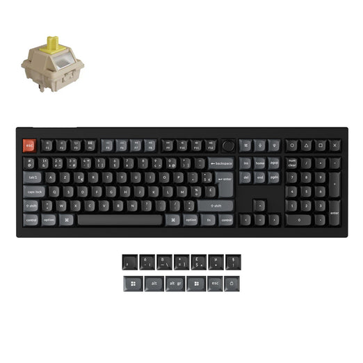 Collezione di tastiere meccaniche personalizzate wireless Keychron V6 Ultra 8K con layout ISO