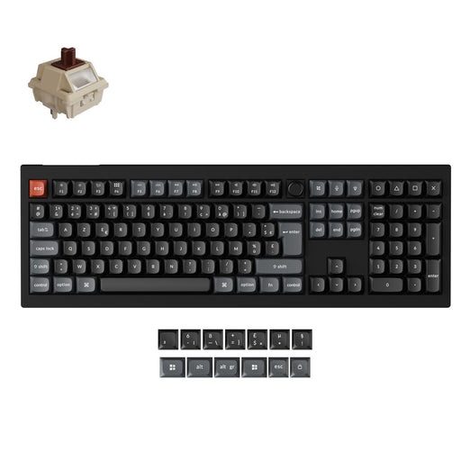Collezione di tastiere meccaniche personalizzate wireless Keychron V6 Ultra 8K con layout ISO
