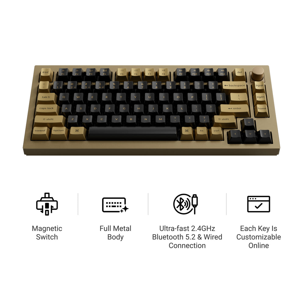 Tastiera meccanica personalizzata wireless Keychron Q1 Max QMK/VIA (layout USA)