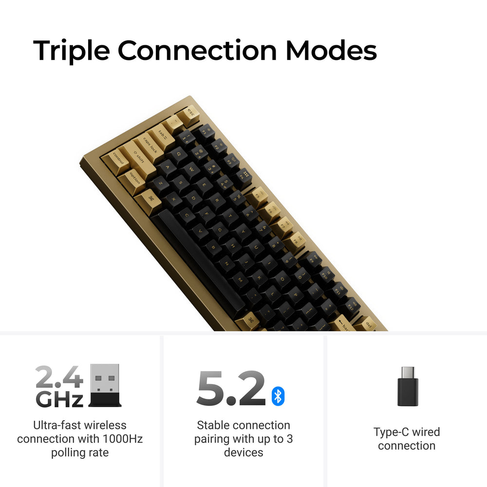Tastiera meccanica personalizzata wireless Keychron Q1 Max QMK/VIA (layout USA)