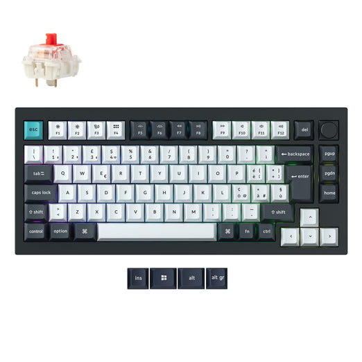 Collezione di tastiere meccaniche personalizzate wireless Keychron Q1 Max QMK/VIA con layout ISO