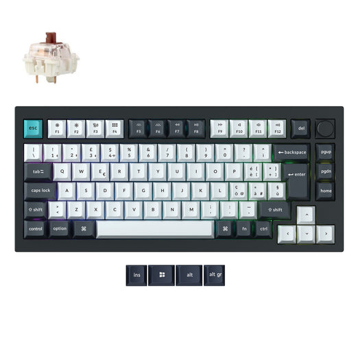 Collezione di tastiere meccaniche personalizzate wireless Keychron Q1 Max QMK/VIA con layout ISO
