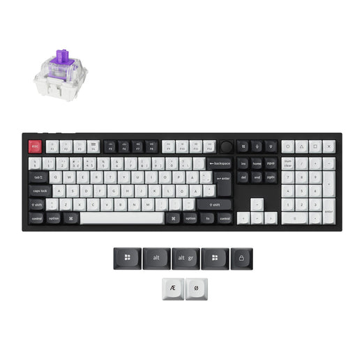 Collezione di tastiere personalizzate wireless Keychron Q6 HE QMK con layout ISO