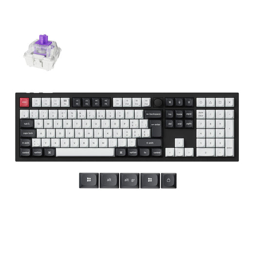 Collezione di tastiere personalizzate wireless Keychron Q6 HE QMK con layout ISO