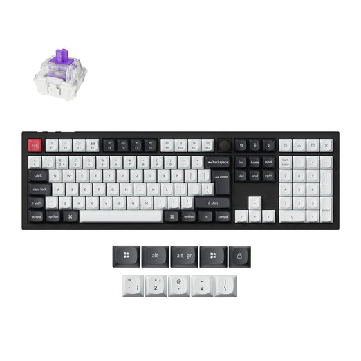 Collezione di tastiere personalizzate wireless Keychron Q6 HE QMK con layout ISO