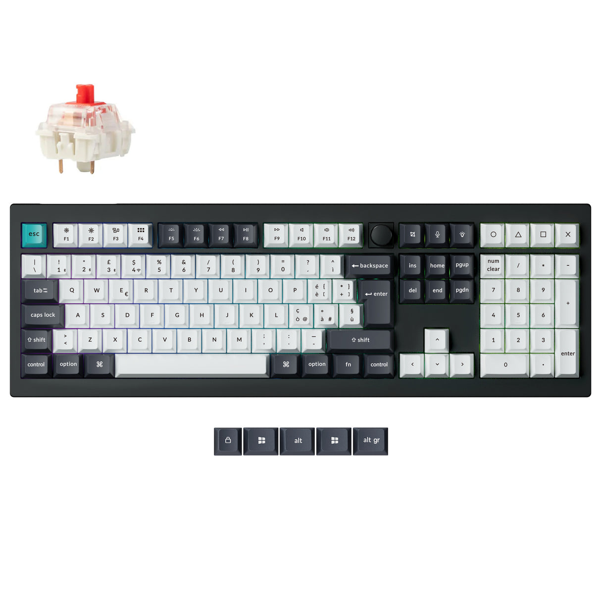Keychron Q6 Max QMK/VIA Wireless Custom Mechanical Keyboard ISO Layout Collection