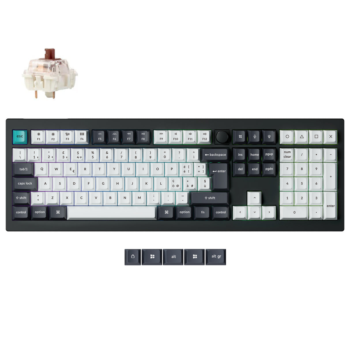 Keychron Q6 Max QMK/VIA Wireless Custom Mechanical Keyboard ISO Layout Collection