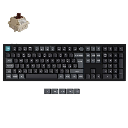 Collezione di tastiere meccaniche wireless personalizzate Keychron Q6 Ultra 8K con layout ISO