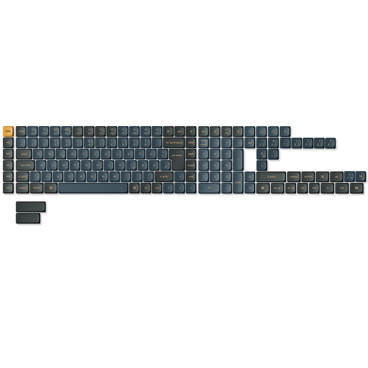 Set di keycap LSA in PBT double-shot a profilo ribassato Version 2