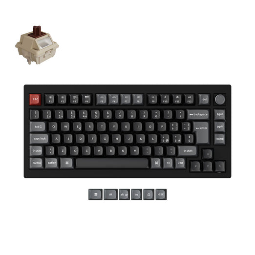 Collezione di tastiere meccaniche personalizzate wireless Keychron V1 Ultra 8K con layout ISO