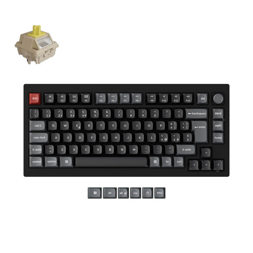 Collezione di tastiere meccaniche personalizzate wireless Keychron V1 Ultra 8K con layout ISO