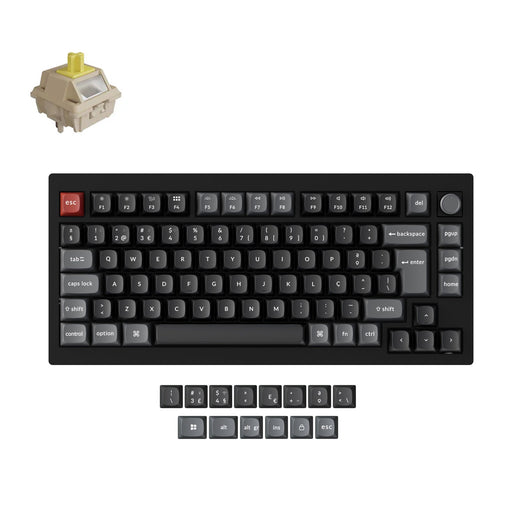 Collezione di tastiere meccaniche personalizzate wireless Keychron V1 Ultra 8K con layout ISO